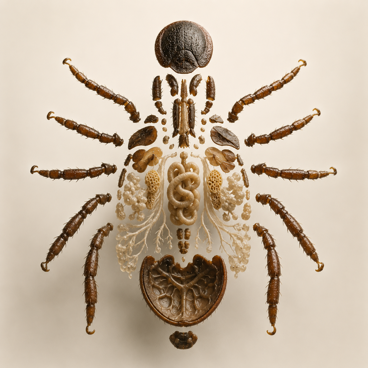 An anatomical study of a blacklegged tick